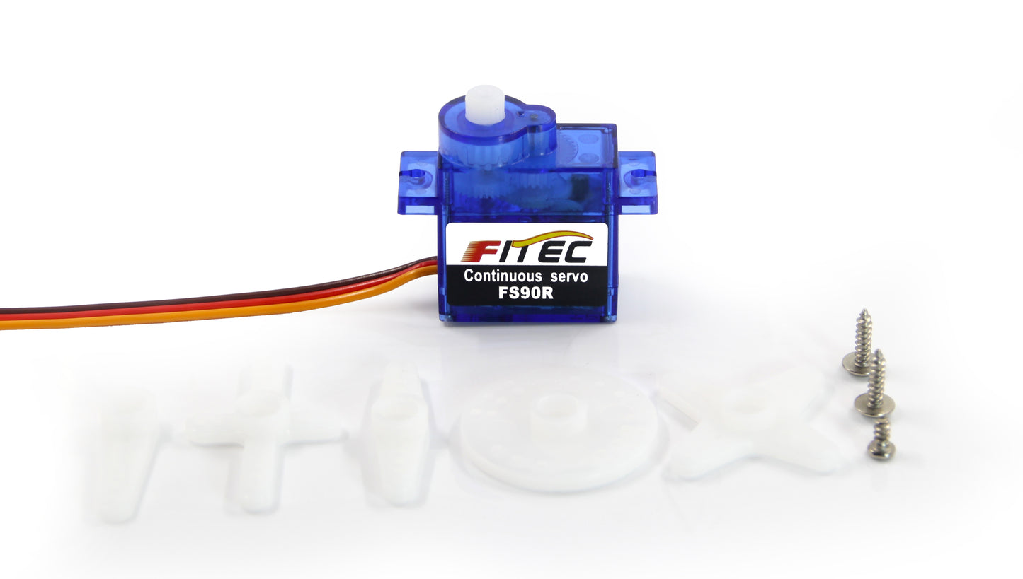FEETECH FS90R Analog Servo – 6V 1.5kg.cm 360° Continuous Rotation Micro Servo for RC & DIY Robotics